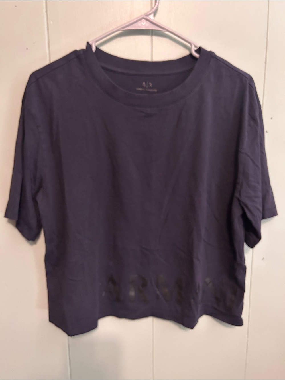 Armani Exchange Navy Short Sleeve Crew Tee